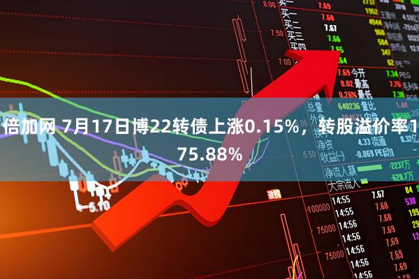 倍加网 7月17日博22转债上涨0.15%，转股溢价率175.88%
